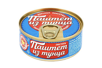 Паштет из Тунца 100 гр ключ Вкусные консервы