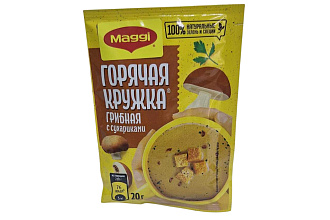 Магги Горячая кружка грибная с сухариками 20г