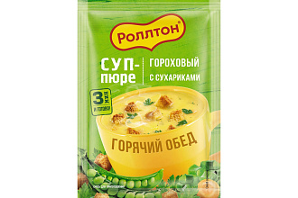 Крем суп Роллтон гороховый с сухариками 21г