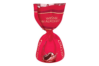 КОНФЕТЫ CHERRIES IN ALCOHOL PRALINES с вишней в алкоголе ВЕС.1/2,5 кг, Столичные поставки