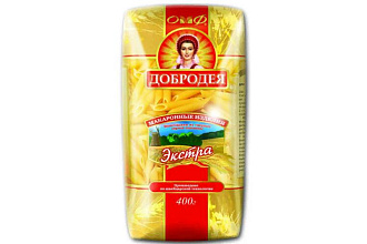 Макаронные изделия Penne Rigate N5 Перья рифленые 400 г Добродея 