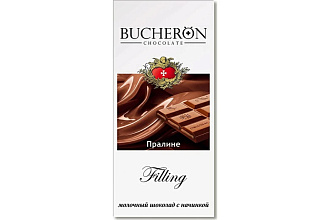 Шоколад FILLING молочный с нач. Пралине 85гр. SOBRANIE