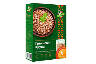 Крупа в пак.для варки Гречка 5*80гр. Прозапас