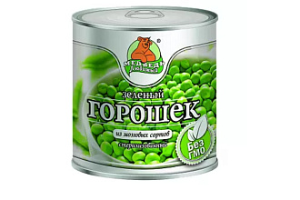 Зеленый горошек Медведь Любимый 425мл.